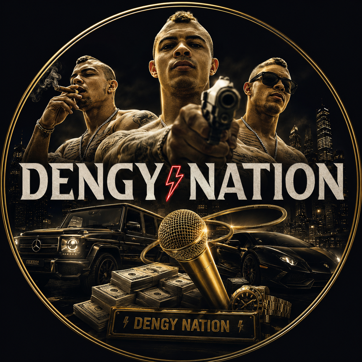 DENGY NATION crest artwork featuring Danny Wee